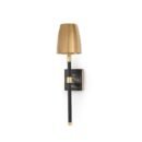 Single-Light Brass Wall Sconce