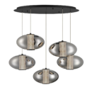 LED Globe Glass Chandelier