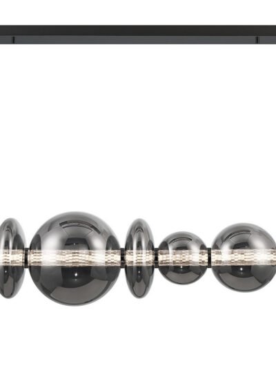 LED Contemporary Smoked Chandelier