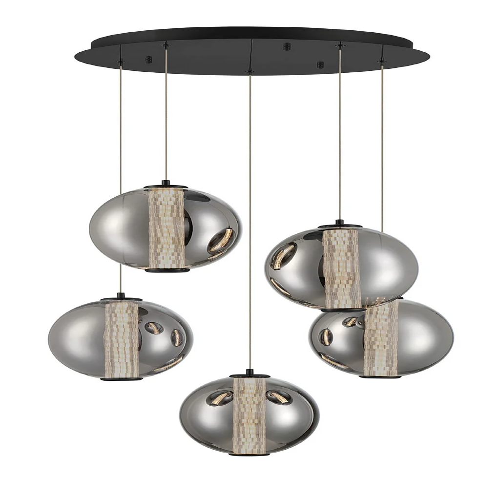 LED Globe Glass Chandelier