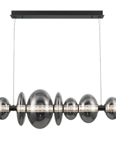 LED Contemporary Smoked Chandelier