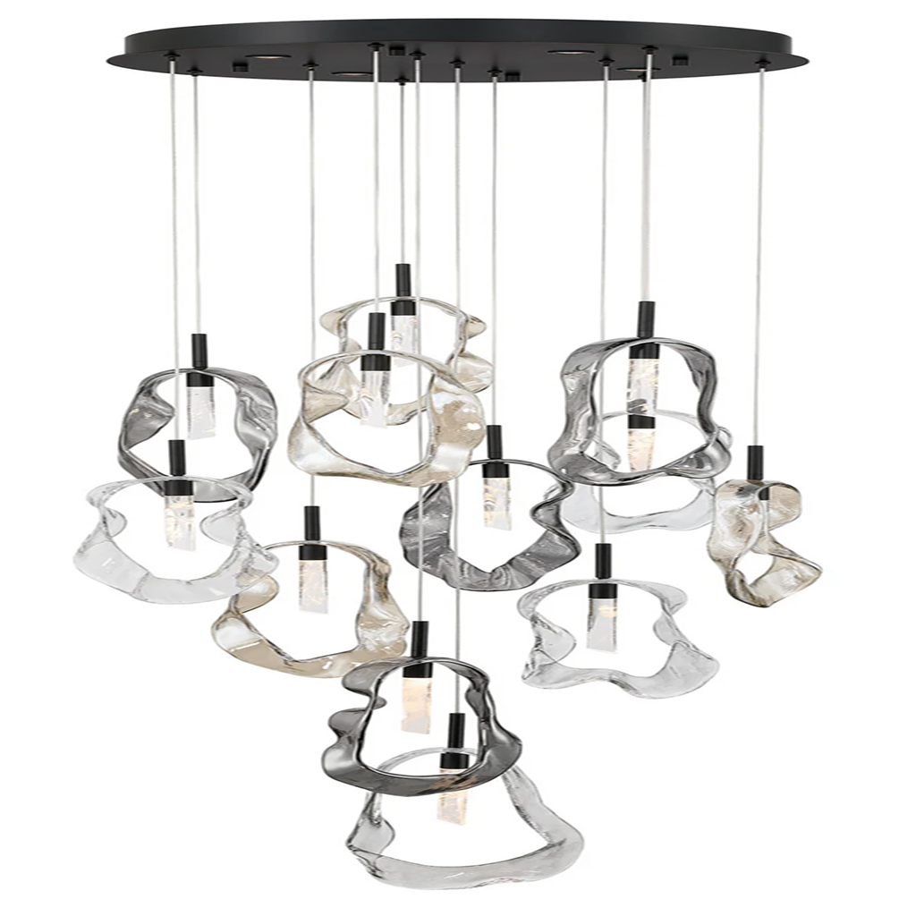 LED Organic Glass Pendant Light