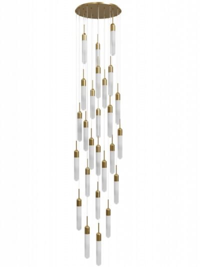 25-Light Champagne Glass Pendant