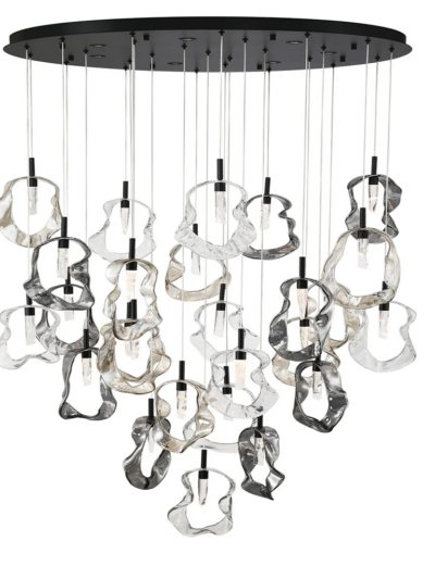 LED Organic Glass Chandelier