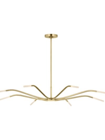 LED Brass Ring Chandelier