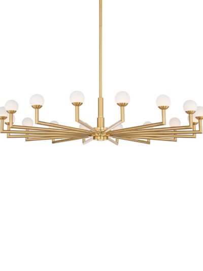 LED Alabaster Ring Chandelier