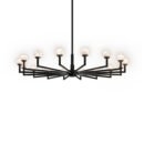LED Alabaster Disc Chandelier
