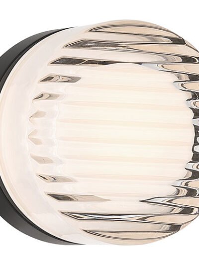 LED Outdoor Ribbed Glass Surface Mount