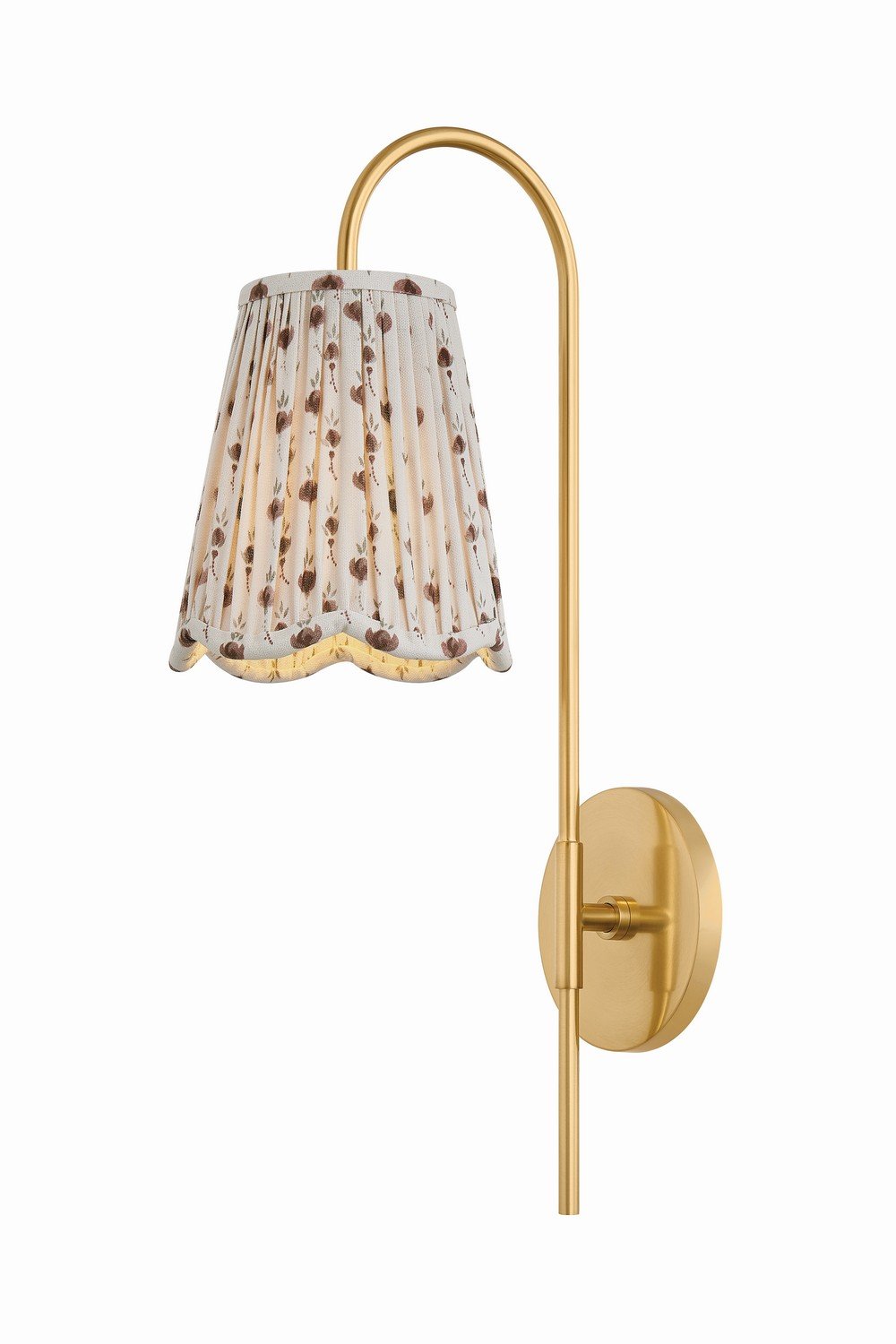 Printed Cotton One-Light Wall Sconce