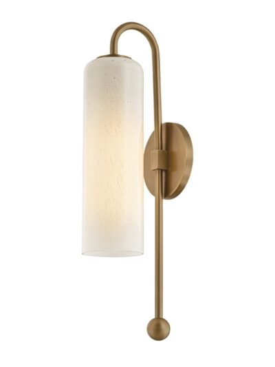 Seeded Cloud Glass Wall Sconce