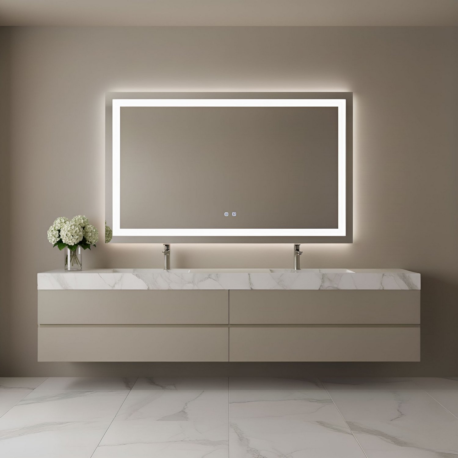 LED Horizontal Vanity Mirror