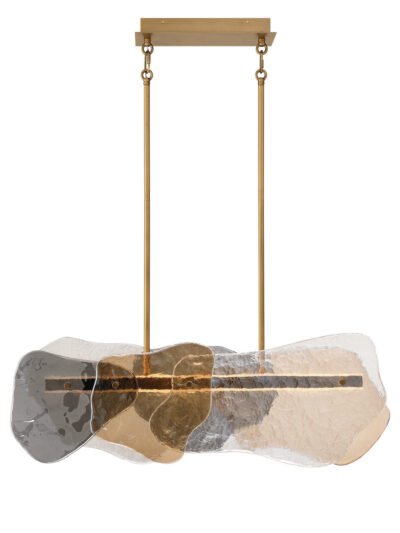 LED Geometric Linear Chandelier