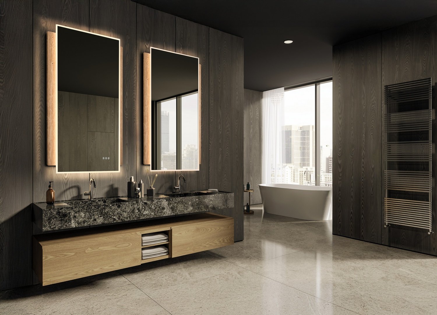 LED Vertical Bathroom Mirror