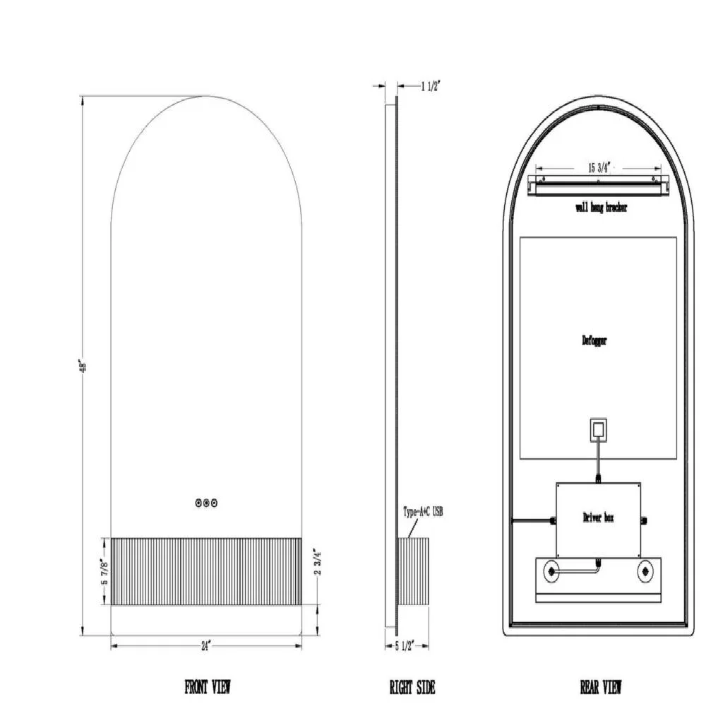 LED Tall Vanity Mirror - Image 2