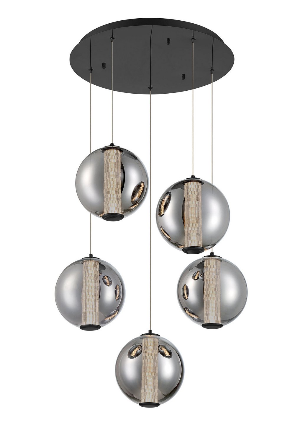 LED Globe Glass Chandelier - Image 3