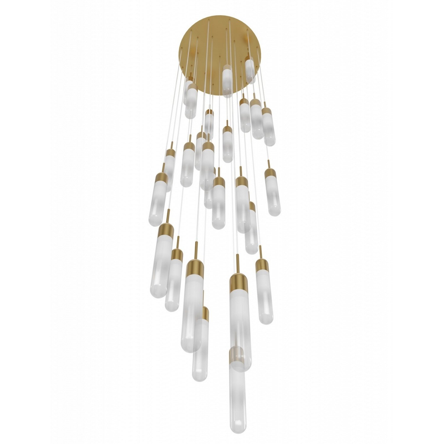 25-Light Champagne Glass Pendant - Image 3