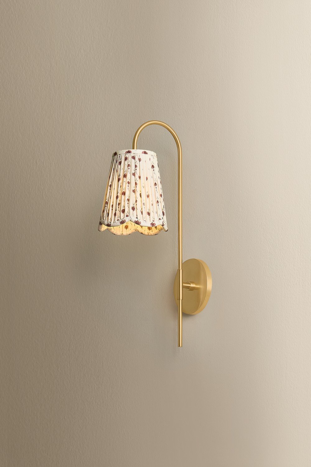 Printed Cotton One-Light Wall Sconce - Image 2
