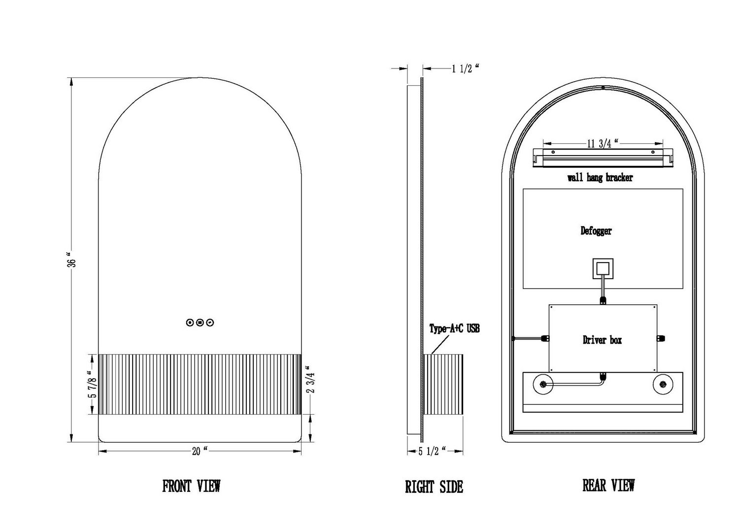 LED Contemporary Vanity Mirror - Image 2