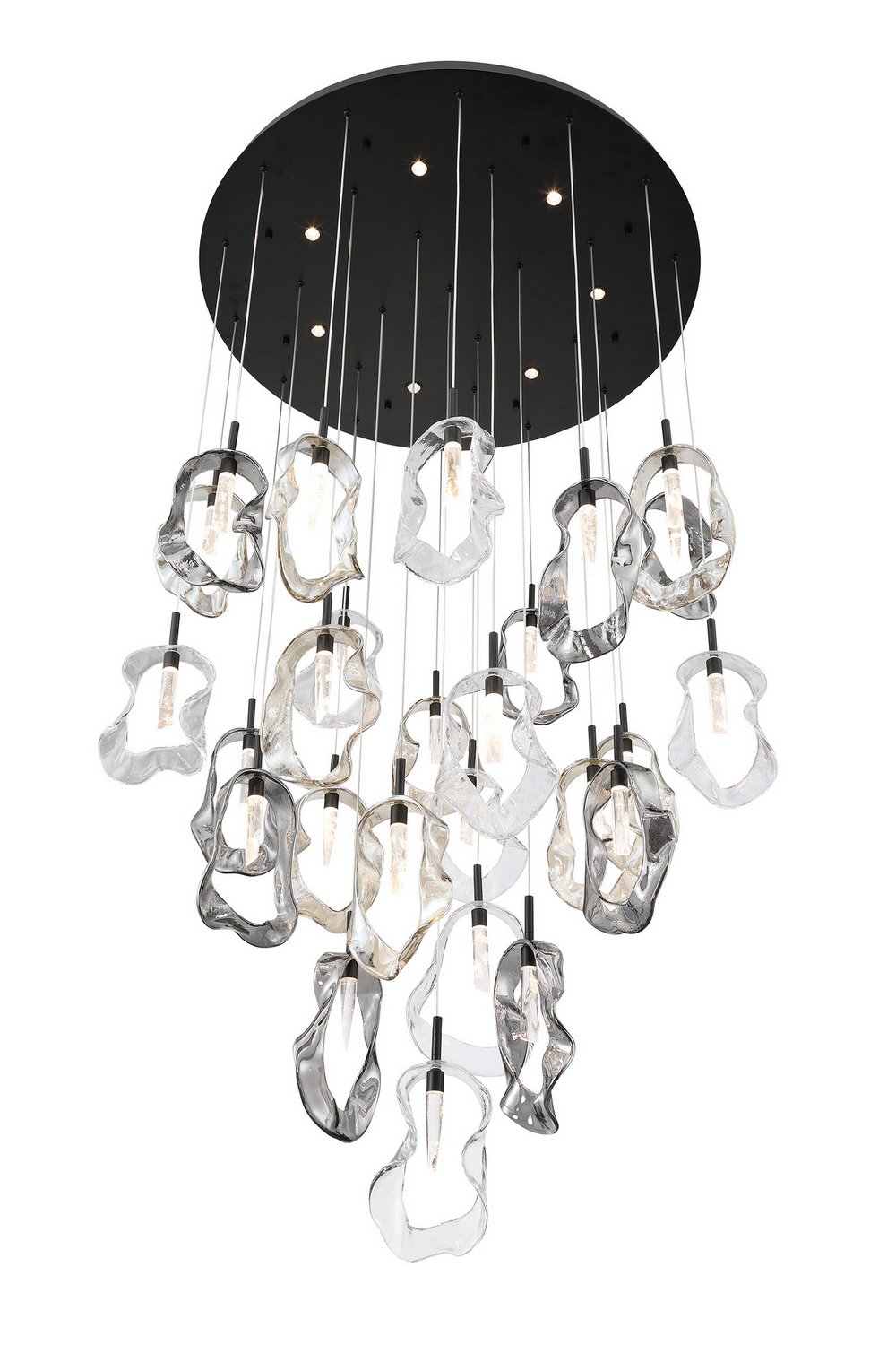 LED Organic Glass Chandelier - Image 2