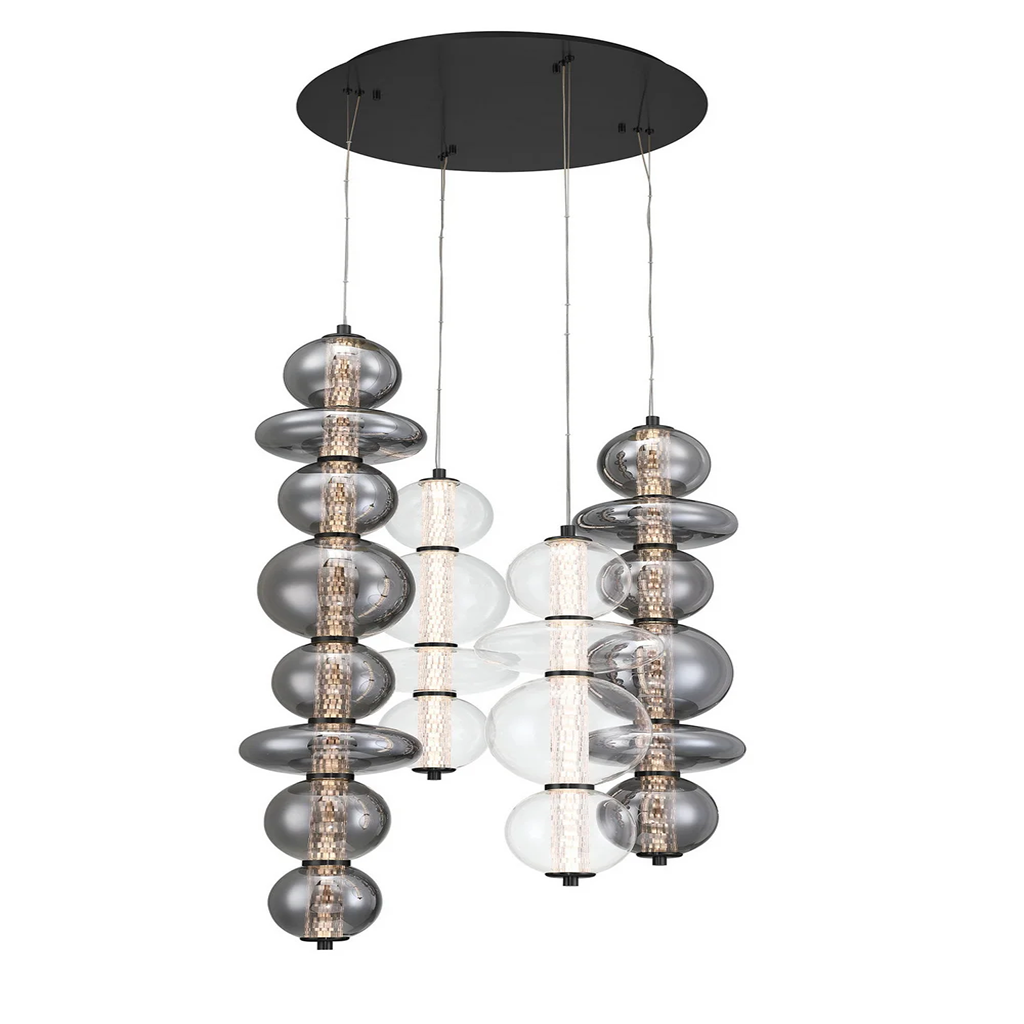 LED Globe Glass Chandelier - Image 3