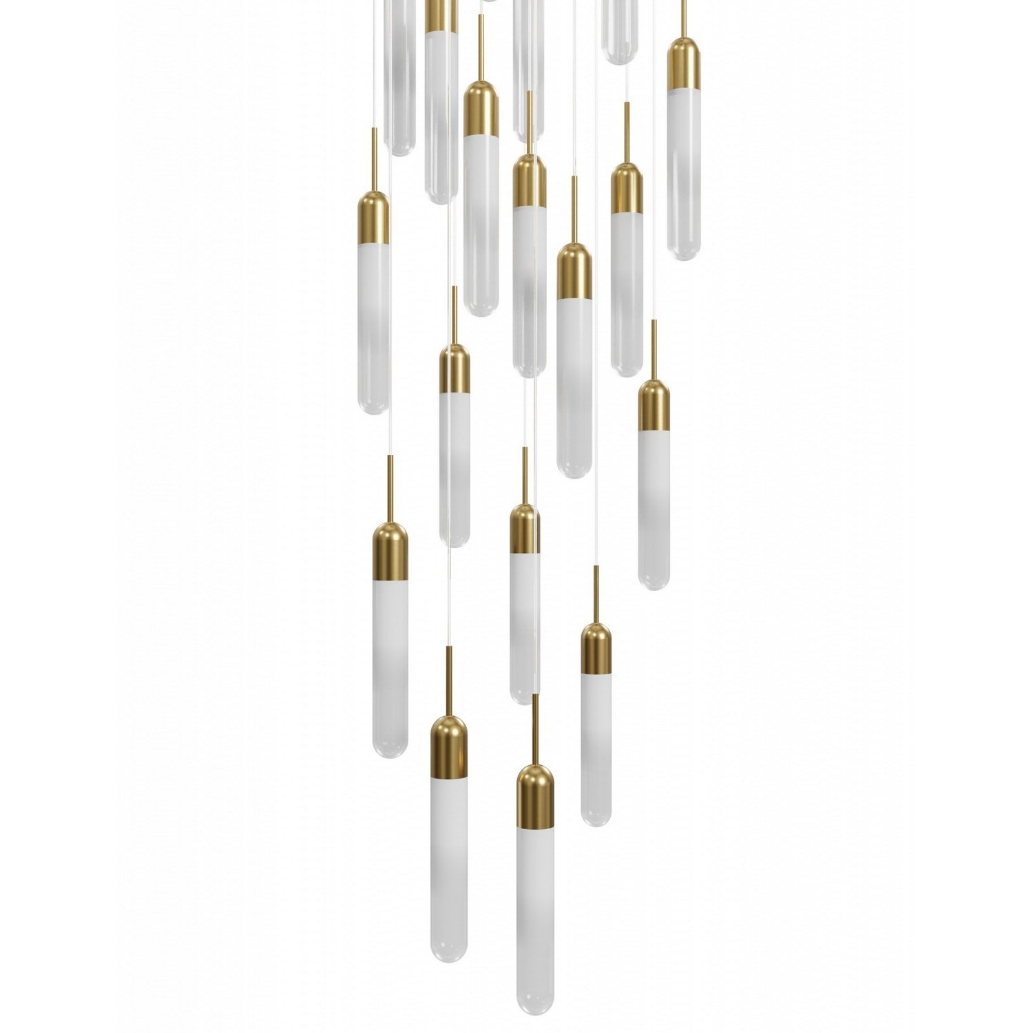 25-Light Champagne Glass Pendant - Image 2