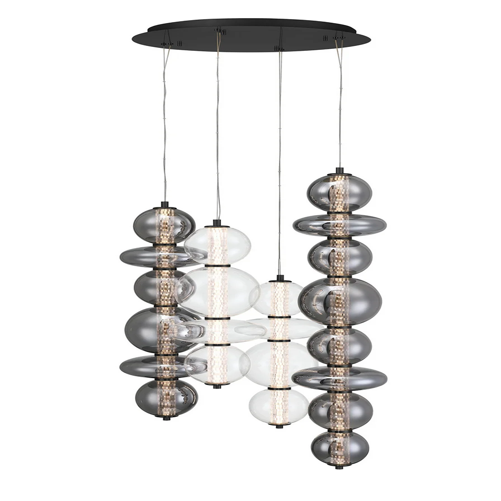 LED Globe Glass Chandelier - Image 4