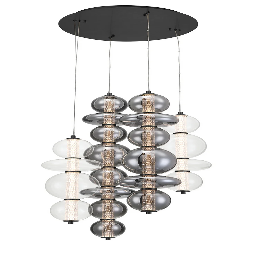LED Globe Glass Chandelier - Image 5