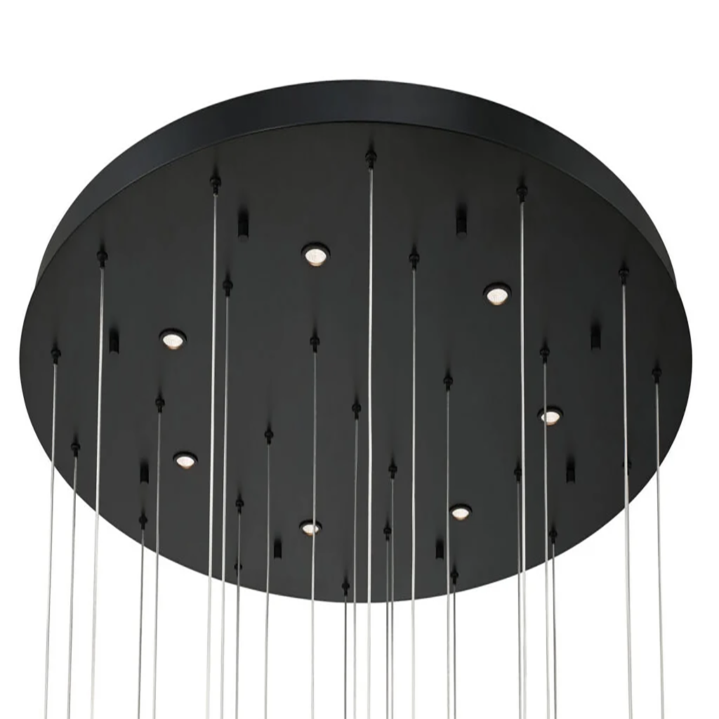 LED Organic Glass Chandelier - Image 6