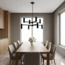 Eight-Light Modern Art Chandelier