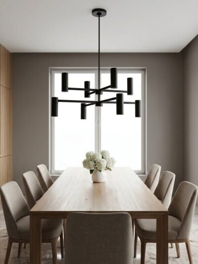 Eight-Light Modern Art Chandelier