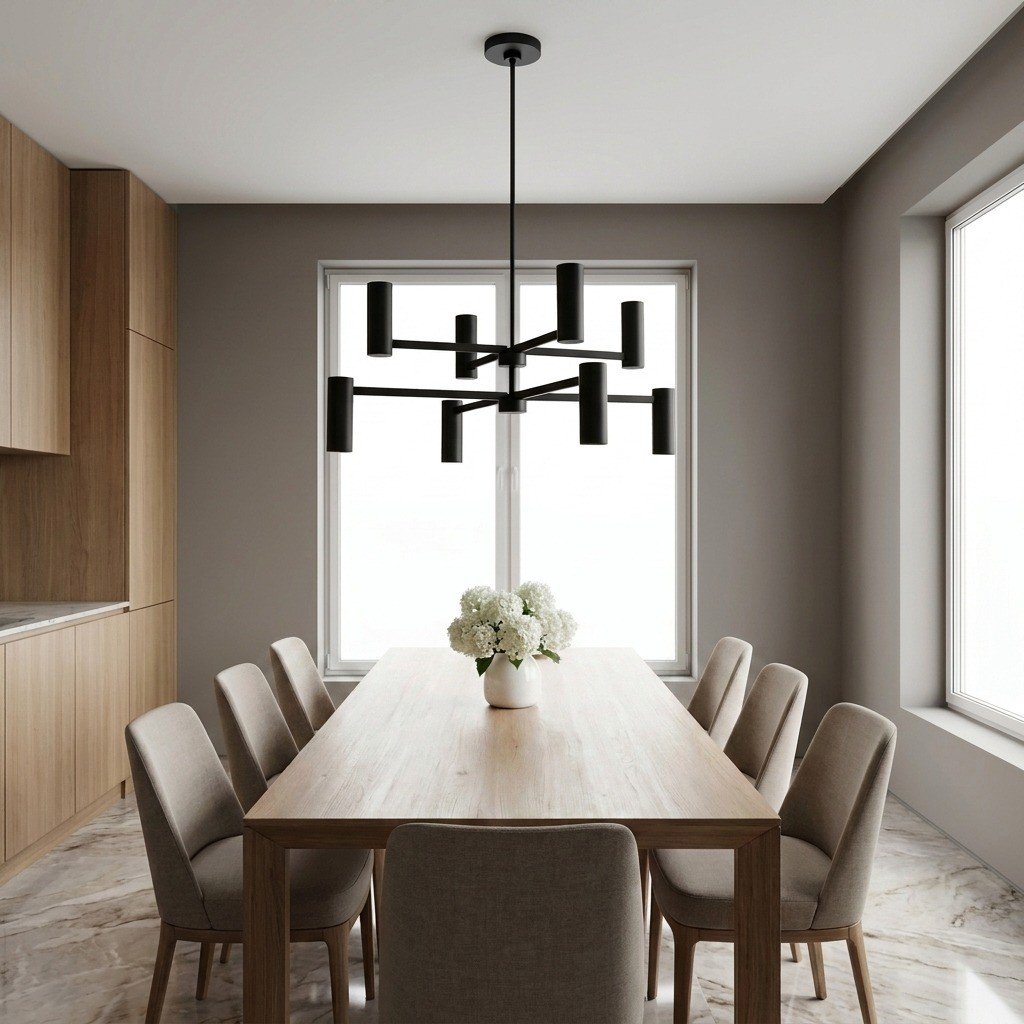 Eight-Light Modern Art Chandelier