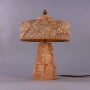 Seville Red Iron Ceramic Mid-Century Table Lamp