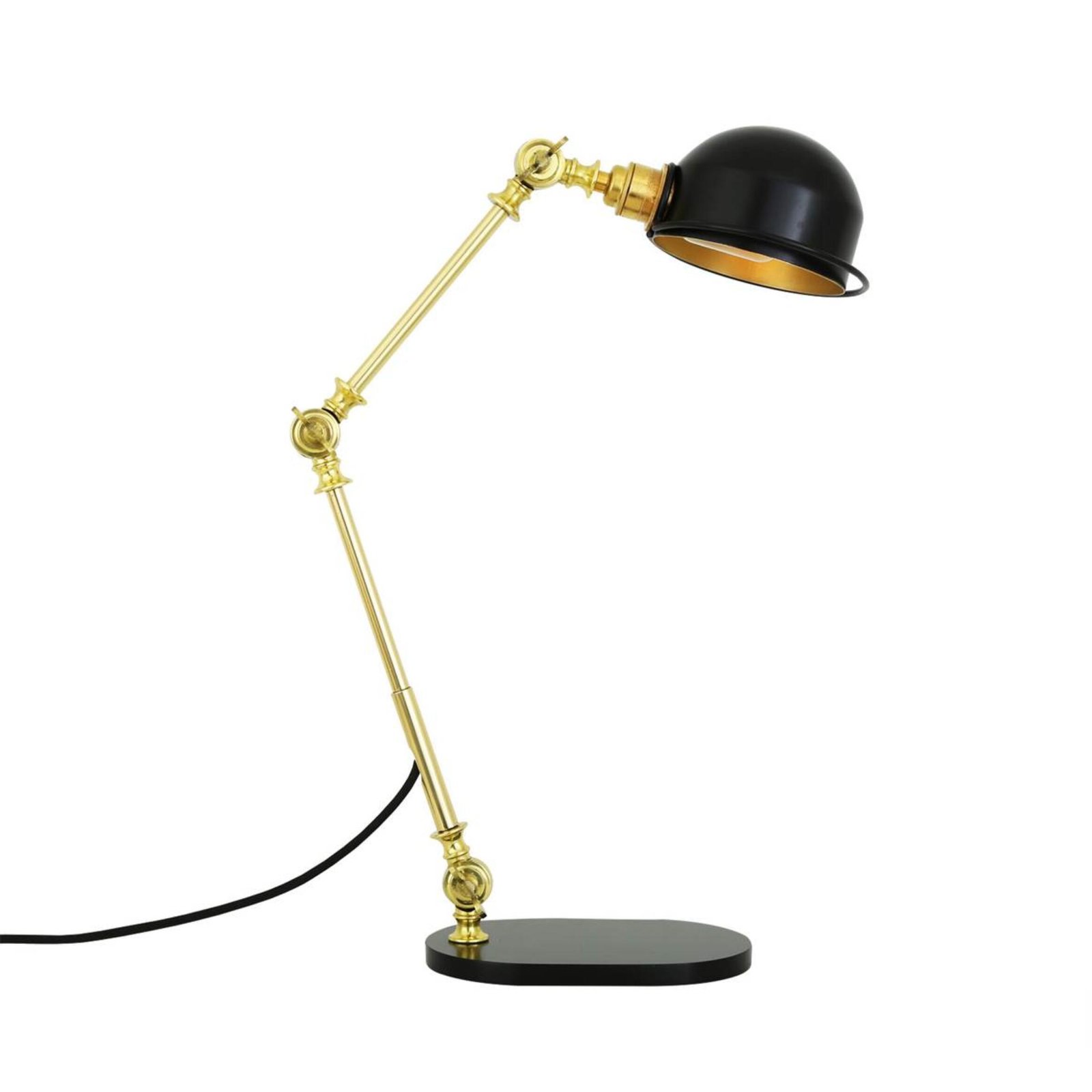 Puhos Adjustable Brass Industrial Desk Lamp
