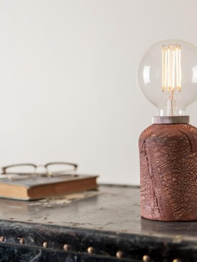 Bixa Red Iron Ceramic Table Lamp