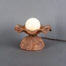 Rivale Red Iron Wavy Ceramic Table Lamp