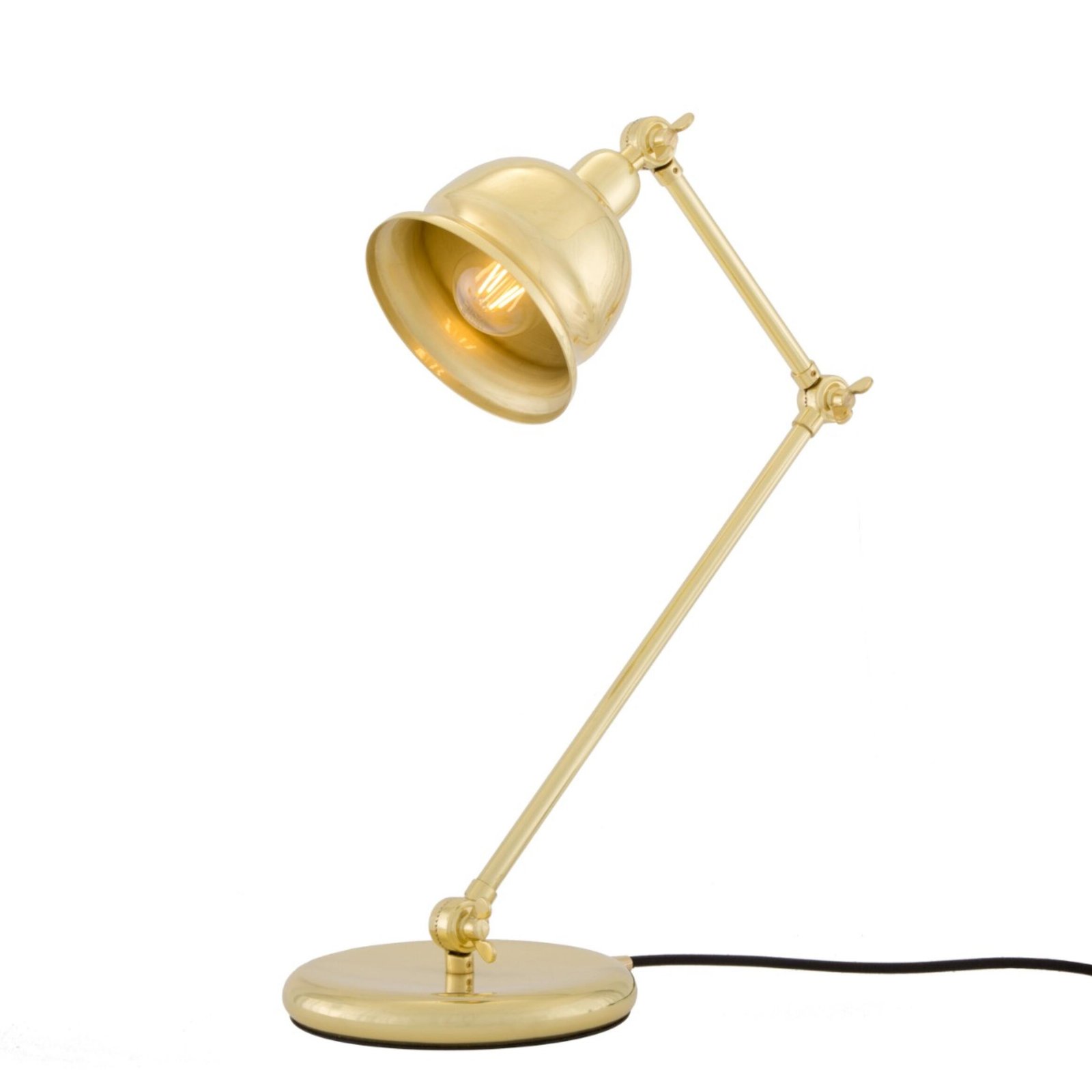 Dale Vintage Brass Adjustable Desk Table Lamp - Image 3
