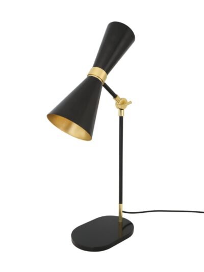 Cairo Mid-Century Modern Brass Table Lamp