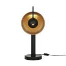 Orebro Industrial Brass Reflective Dish Table Lamp