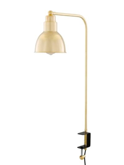 Baku Adjustable Brass Desk Lamp with Clamp 73.5cm