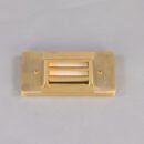 Calvi Small Raw Brass Grille LED Wall Light 15cm IP65