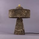 Seville Black Clay Ceramic Mid-Century Table Lamp