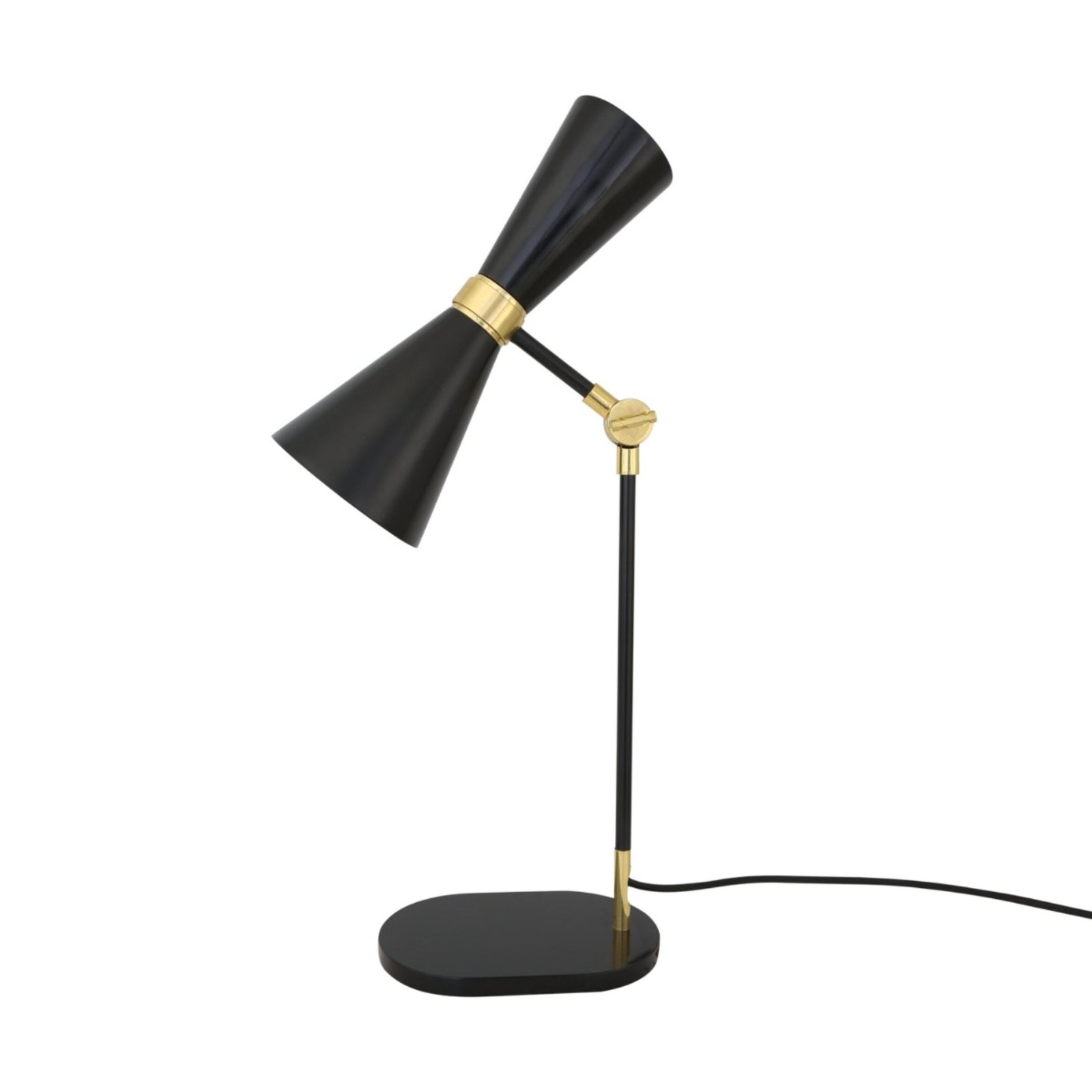 Cairo Mid-Century Modern Brass Table Lamp - Image 3