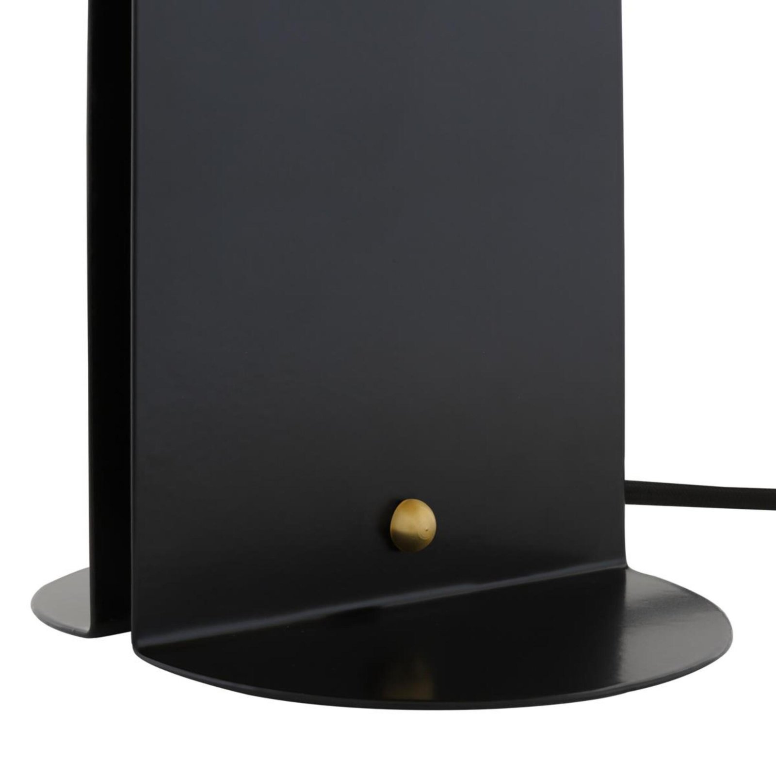 Pencil Modern Brass Dome Table Lamp with Black Steel Base - Image 4
