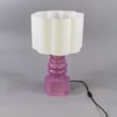 Safi Ceramic Table Lamp with Drum Fabric Shade 75cm