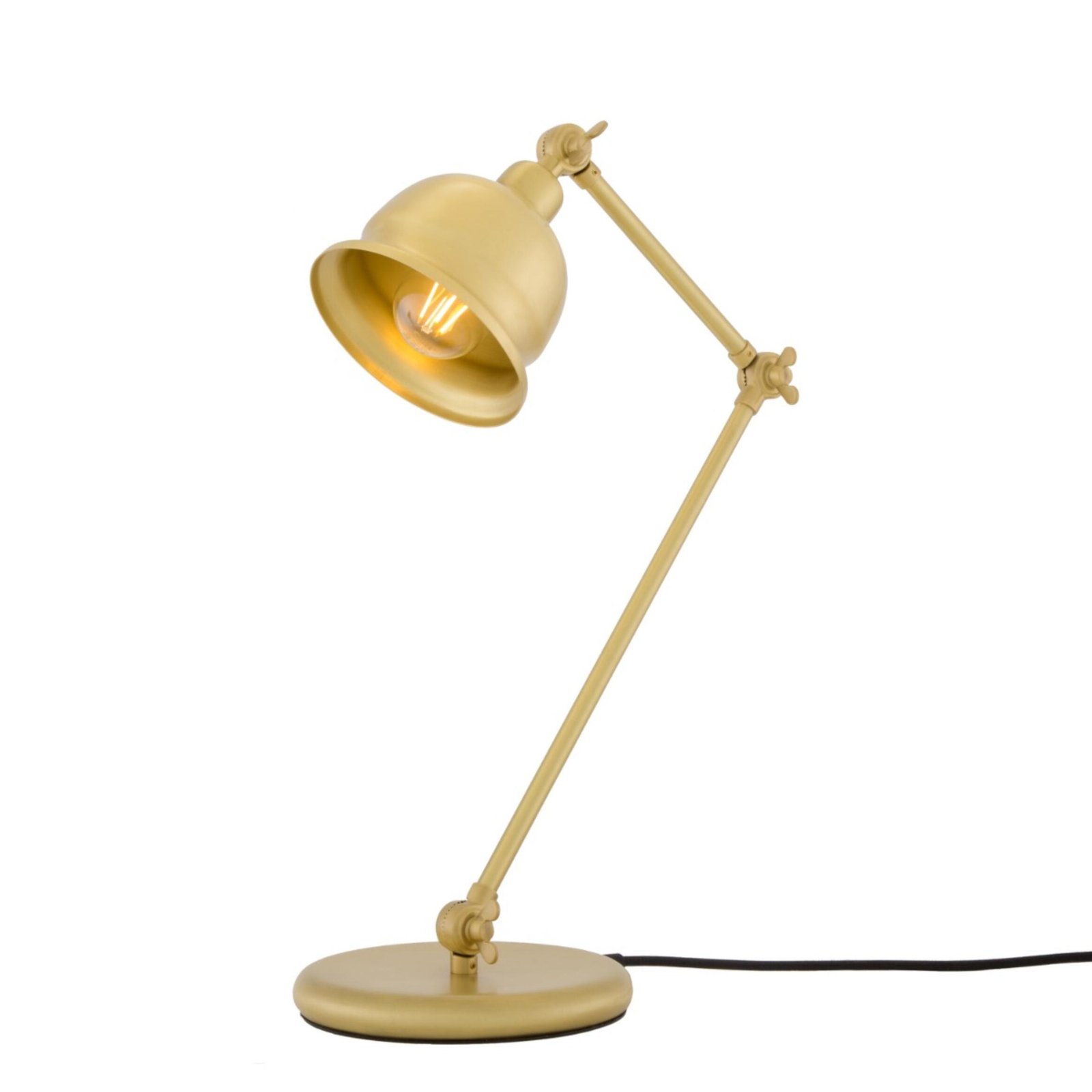 Dale Vintage Brass Adjustable Desk Table Lamp - Image 5