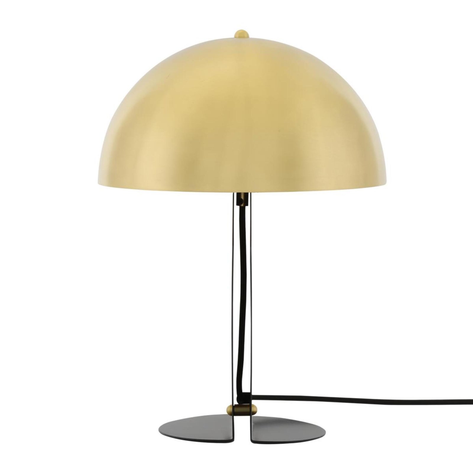 Pencil Modern Brass Dome Table Lamp with Black Steel Base - Image 5