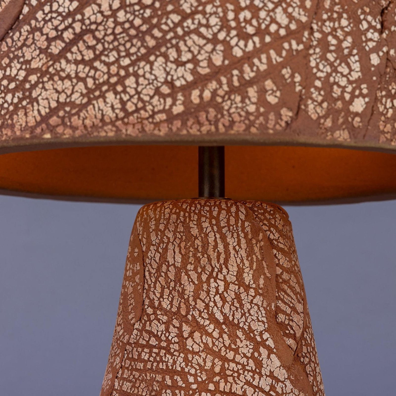 Seville Red Iron Ceramic Mid-Century Table Lamp - Image 3