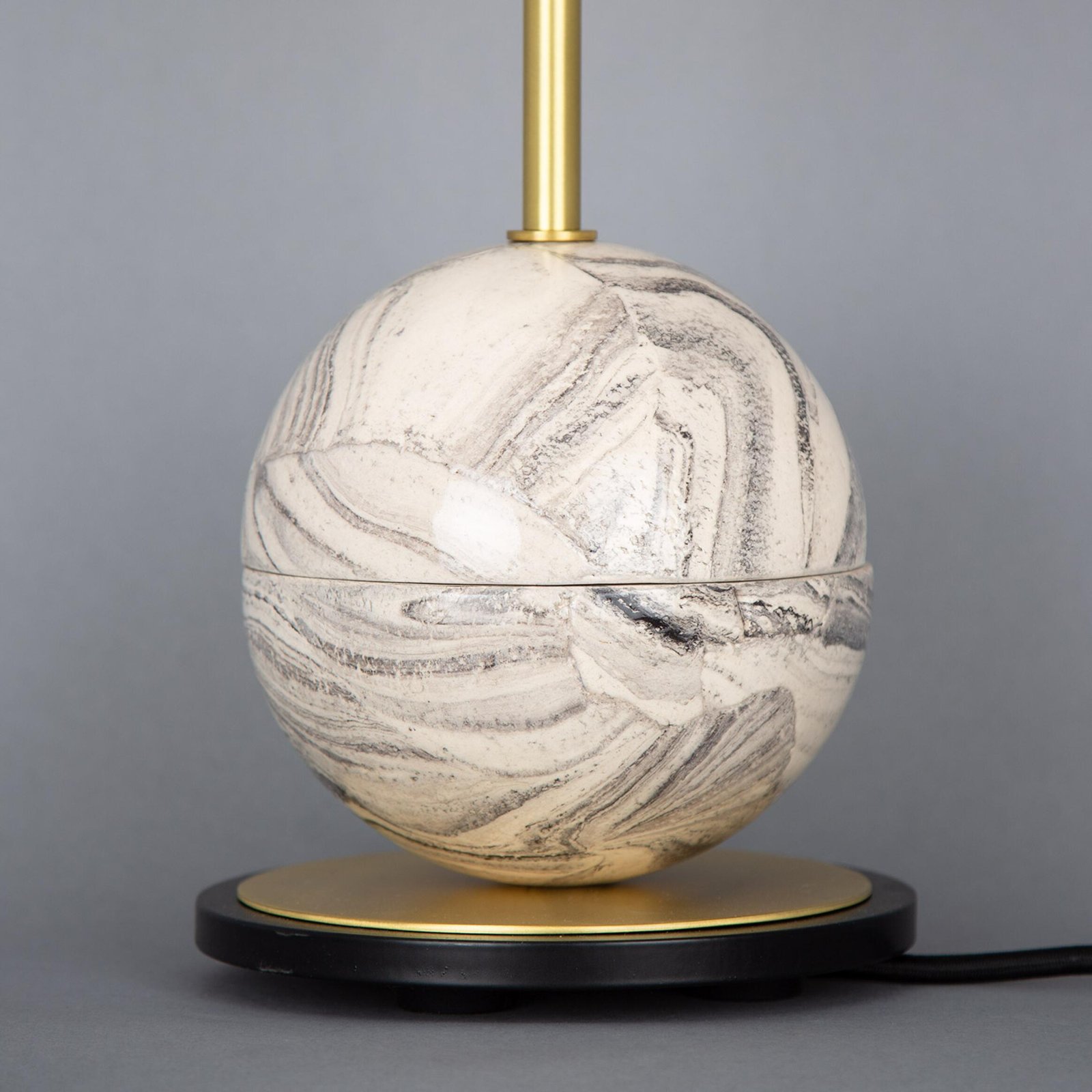 Zapp Marbled Ceramic Double Globe Table Lamp - Image 2