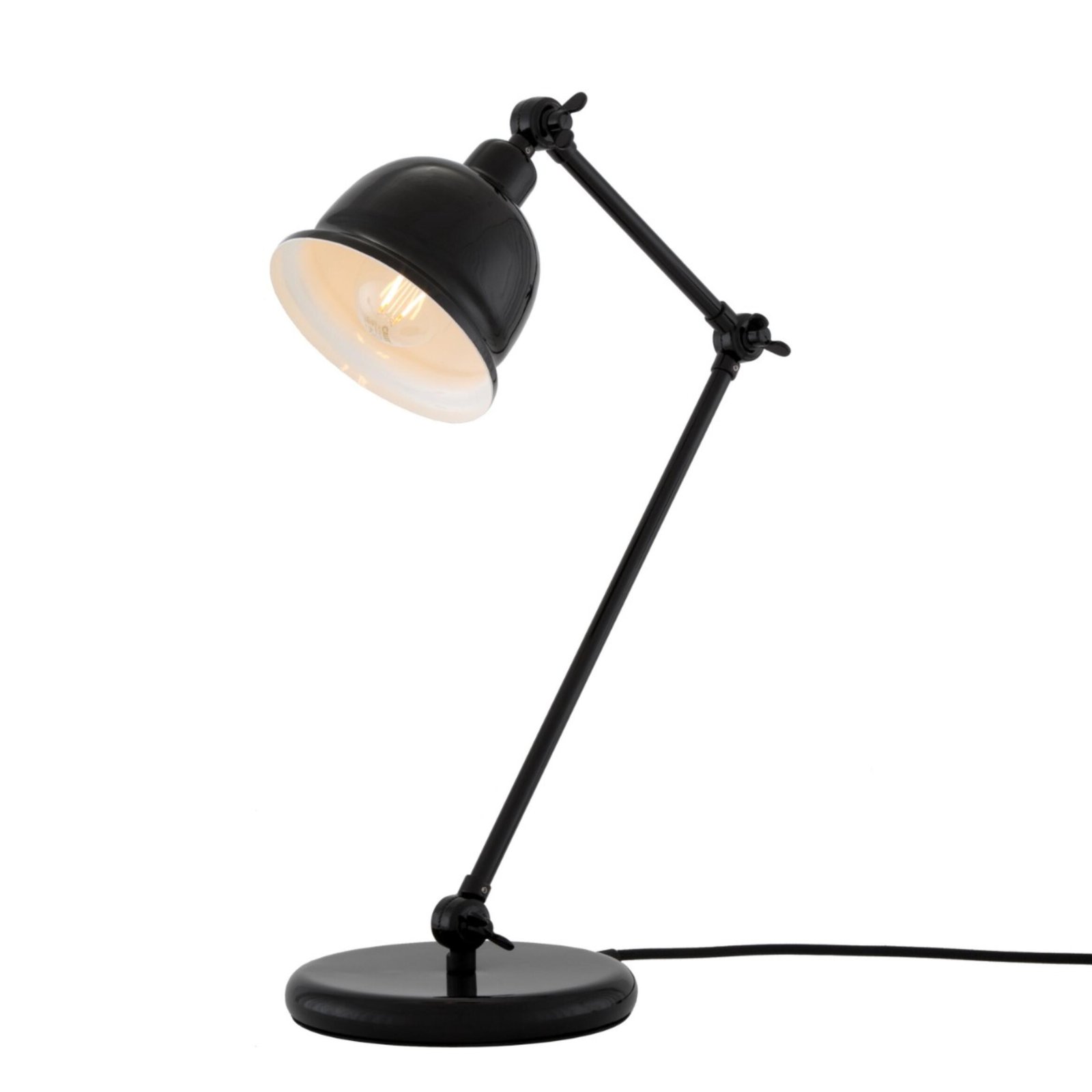 Dale Vintage Brass Adjustable Desk Table Lamp - Image 7