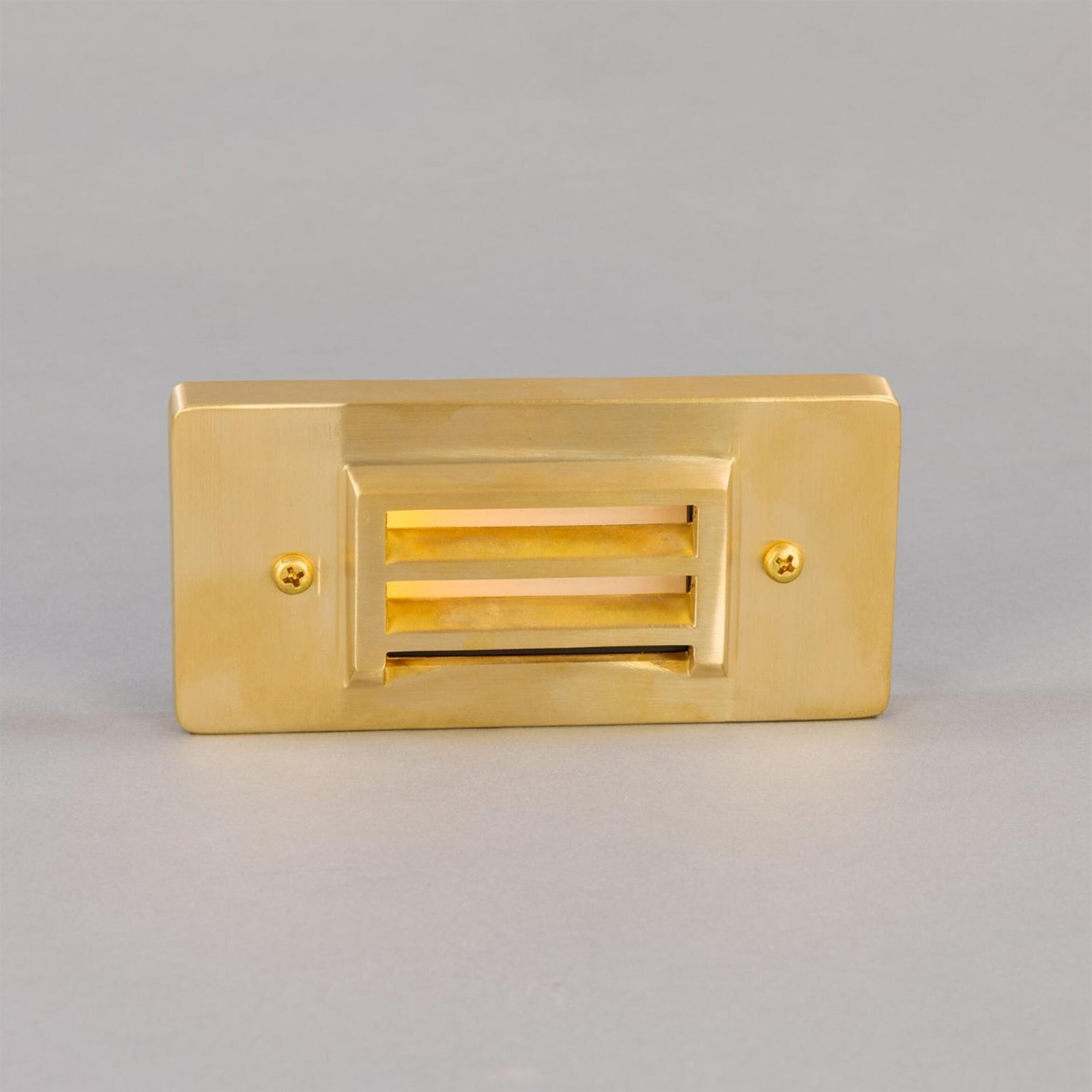 Calvi Small Raw Brass Grille LED Wall Light 15cm IP65 - Image 2